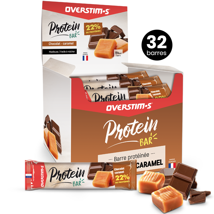 Barre Protéinée de récupération *12 Chocolat / Caramel pour les clubs et  collectivités